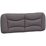 vidaXL Posteljni okvir z vzglavjem siva 120x200 cm umetno usnje | Shoptok.si