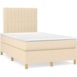  s oprugama i madracem krem 120 x 200 cm od tkanine | shoptok.hr