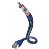 Inakustik 00480301 RJ45 omrežni kabel\, Patch kabel CAT 6 SF/UTP 1.00 m srebrno-modra z zaščitnim zapornim zatičem 1 kos, (20418935) cene
