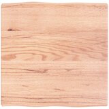 Stolna ploča svjetlosmeđa 60x60x(2-4) cm obrađena hrastovina | shoptok.hr