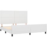  Okvir za krevet s uzglavljem bijeli 180x200 cm od umjetne kože | shoptok.hr