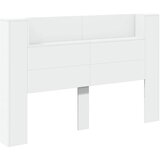 vidaXL Nočna omarica z LED Bela 160 x 16,5 x 103,5 cm Konstruiran les, (5000142231) | Shoptok.si