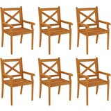  7-dijelni vrtni blagovaonski set od masivnog bagremovog drva | shoptok.hr