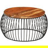 The Living Store Klubska mizica Ø 68 cm trden predelan les - Klubska Mizica, (21575252) | Shoptok.si