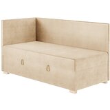 Ghado Bež kutni dječji krevet s prostorom za odlaganje s madracem 90x200 cm Flexi - | shoptok.hr