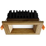  APLED - Ugradna LED SQUARE WOODLINE LED/3W/230V 3000K 9x9 cm masivni hrast | Eponuda.com