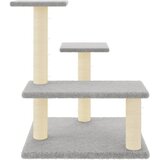  Penjalica za mačke sa stupovima za grebanje svjetlosiva 61 cm | shoptok.hr