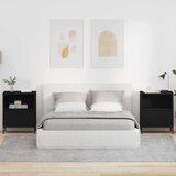 vidaXL Noćni ormarići 2 pcs Crna 49 x 36 x 61 cm Konstruirano drvo | shoptok.hr