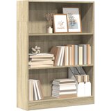 vidaXL Knjižna omara sonoma hrast 80x24x109 cm inženirski les Cene