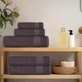 vidaXL Brisače za tuširanje 4 kos FROGN antracit 70x140 cm 100% bombaž | Shoptok.si