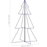  Stožasto božićno drvce 240 LED unutarnje i vanjsko 118 x 180 cm | shoptok.hr