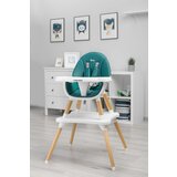 CARETERO Stol za hranjenje Tuva 2V1Temno zelena iks | Shoptok.si