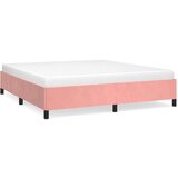  Posteljni okvir roza 160x200 cm žamet, (20792167) | Shoptok.si