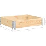  Visoka greda 100x100 cm trdna borovina, (20693288) | Shoptok.si