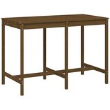 The Living Store Vrtna miza medeno rjava 159,5x82,5x110 cm trdna borovina - Vrtna Miza, (21461424) | Shoptok.si