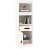  Visoka komoda bijela 34 x 40 x 108,5 cm od masivne borovine | shoptok.hr