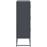  Komoda antracit 68,5 x 38,5 x 123,5 cm čelična | Eponuda.com