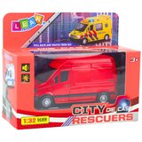  Metalni kombi za igru sa zvučnim i svjetlosnim efektima 1:32 - crveni | shoptok.hr