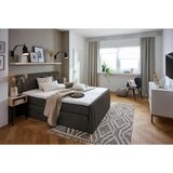 CARRYHOME POSTELJA BOXSPRING 180 cm x 200 cm , tekstil rjava | Shoptok.si