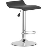 Brandless Hocker FORT - črno eko usnje / kromiran podstavek x 2, (22060673) | Shoptok.si