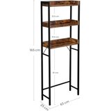  Kupatilski regal RENARO braon/crna | Eponuda.com