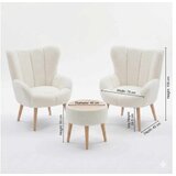 Atelier Del Sofa fotelje i tabure lida wellsoft white | Eponuda.com
