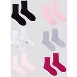 Yoclub Kids's Girls' Socks 6-Pack SKA-0128G-AA00 Cene