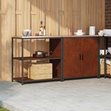 Kuhinjski set za pohranu HATTEM 2 pcs Rđa Čelik | Eponuda.com