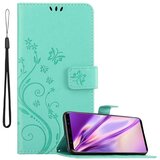 Cadorabo Samsung Galaxy S9 PLUS v klasično srebrno - ovitek v cvetličnem dizajnu z magnetnim zapiranjem, stoječo funkcijo in režami za kartice, (20564383) | Shoptok.si