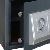  Elektronički digitalni sef s policom tamno sive boje 35x25x25 cm čelik | shoptok.hr