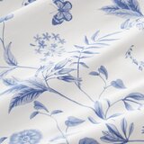 Bianca Plava posteljina za krevet za jednu osobu od pamučnog perkala 135x200 cm Thea Floral – | shoptok.hr