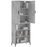  Visoka komoda siva betona 69 5x34x180 cm od konstruiranog drva | shoptok.hr