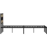  Metalni okvir kreveta bez madraca boja hrasta sonome 120x190 cm | shoptok.hr