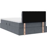  Krevet s prostorom za pohranu s LED-om Tamno siva 120 x 190 cm | shoptok.hr