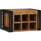 vidaXL Stojalo za vino 46x35x27.5 cm iz trdnega akacijevega lesa u