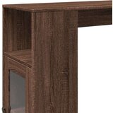 vidaXL Barski stol s držačima boja hrasta 101x40x103,5 cm drveni | shoptok.hr