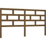 Maison Chic posteljno vzglavje - vzglavna omarica - nočna omarica medeno rjavo 186x4x100 cm trdna borovina, (21707244) | Shoptok.si