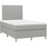  s oprugama i madracem LED svjetlosivi 120x190 cm tkanina | shoptok.hr