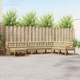  Set vanjskih sofa 8 kom. Bijela i bež 404 x 245,5 x 73 cm | Shoptok.si