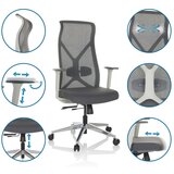 MID.YOU Pisarniški Stol Azurro W, Siva | Shoptok.si