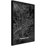  Poster - City Map: Frankfurt (Dark) 30x45 Cijene