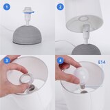 Aigostar Stona lampa 1xE14/40W/230V siva/bela | Eponuda.com