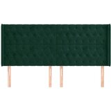  Uzglavlje s ušima tamnozeleno 203x16x118/128 cm baršunasto | Eponuda.ba