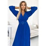 numoco basic Numoco pleated dress with belt and neckline | shoptok.hr