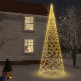 vidaXL Božično drevo s konico 3000 toplo belih LED diod 800 cm