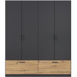 Boxxx OMARA ZA OBLAČILA, siva, hrast artisan Slike