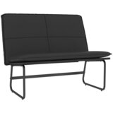  Klupa crna 100 x 75 x 76 cm od umjetne kože | shoptok.hr
