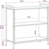  Ormarić za knjige 80 x 33 x 80 cm Konstruirano drvo Staro drvo - Staro drvo 80 x 33 x 80 cm | shoptok.hr