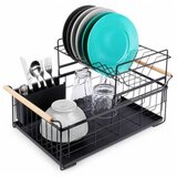 Vilde 229094 - Metalni ocedjivac za sudove na 2 sprata 48 x 29 x 28,5 cm | Eponuda.com