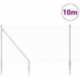  Heksagonalna ograda s stubom 10 x 1,4 m Pocinčani čelik Srebrna | shoptok.hr